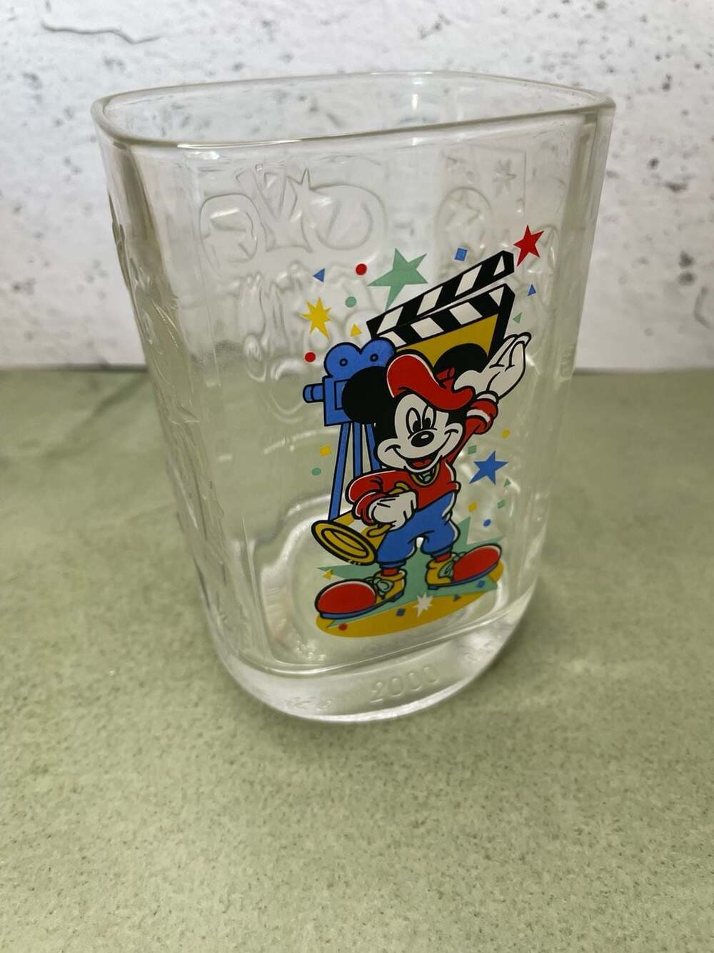 Disney McDonald's Walt Disney World 2000 Mickey Mouse Square Glass